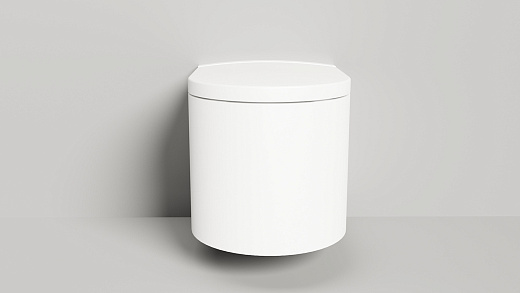 240121KM Унитаз Salini GEMELLI с крышкой (S-Stone, белый матовый)